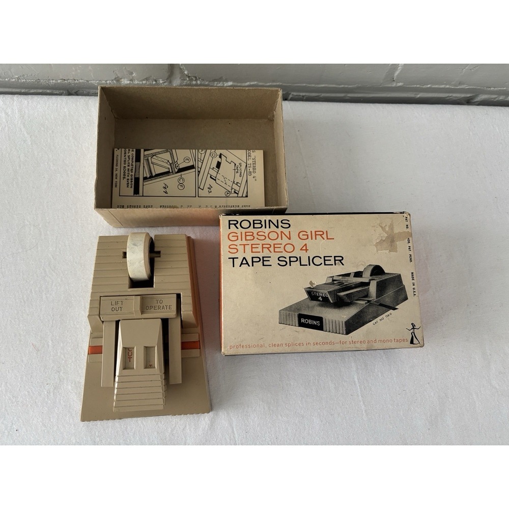 Vintage Robins Gibson Girl Stereo 4 Tape Splicer